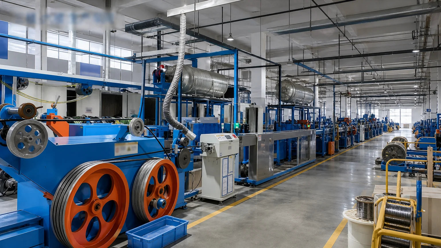Kabelproductieomgeving uit aangeleverd Zeesung-bedrijfsmateriaal