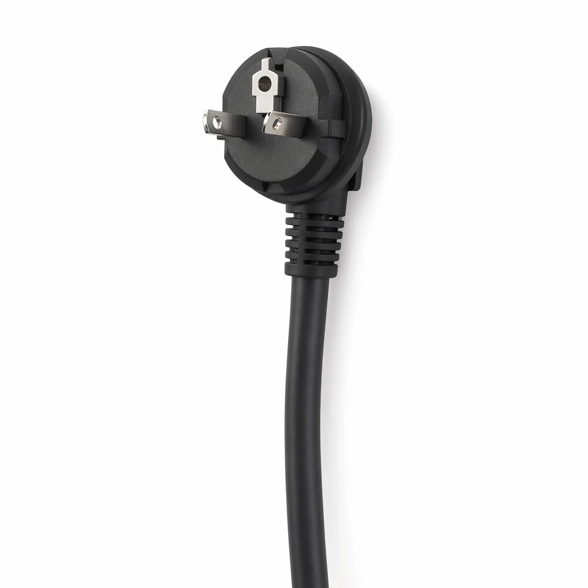 Portable EV charger plug and outlet detail