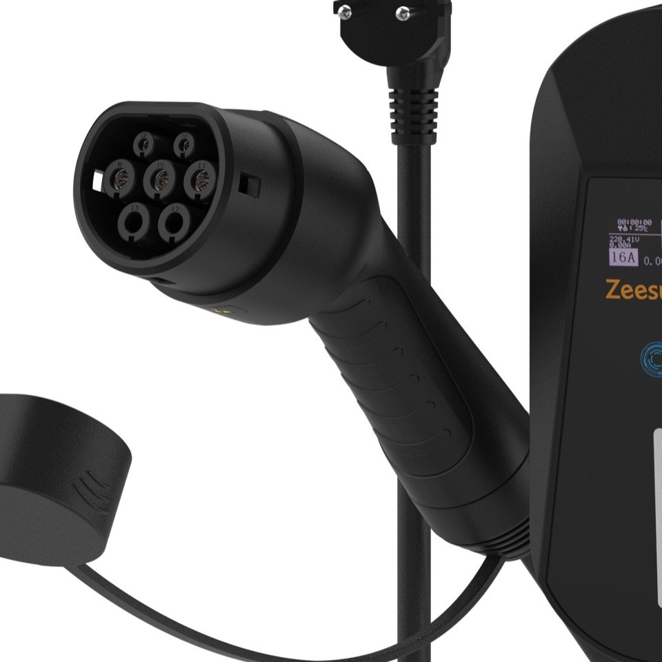 J1772 connector close-up for fit review