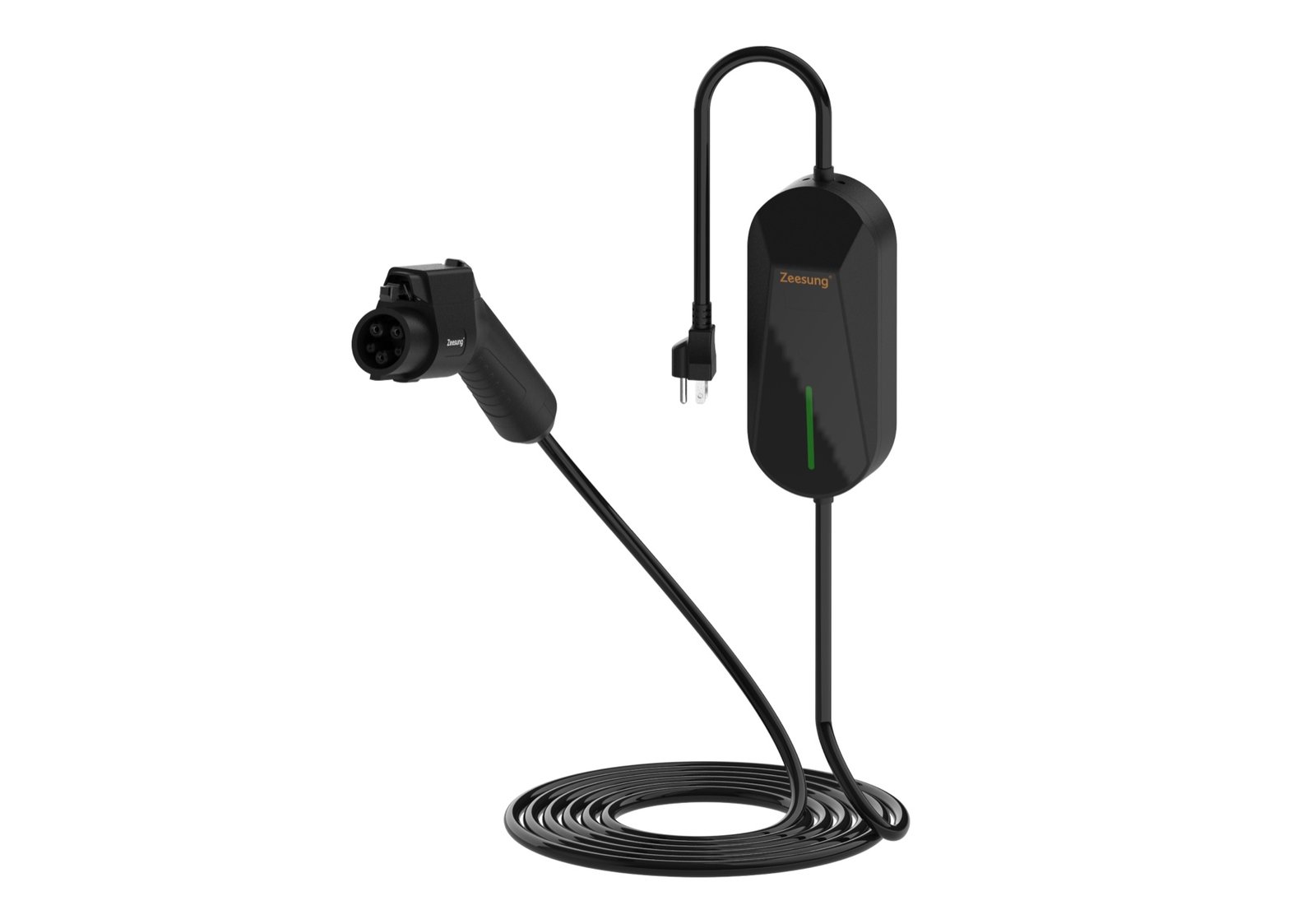 Portable EV charger control box detail