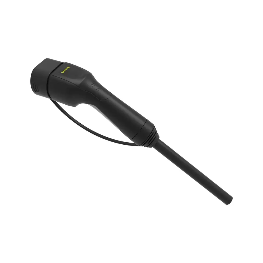 Single EV charging connector side profile